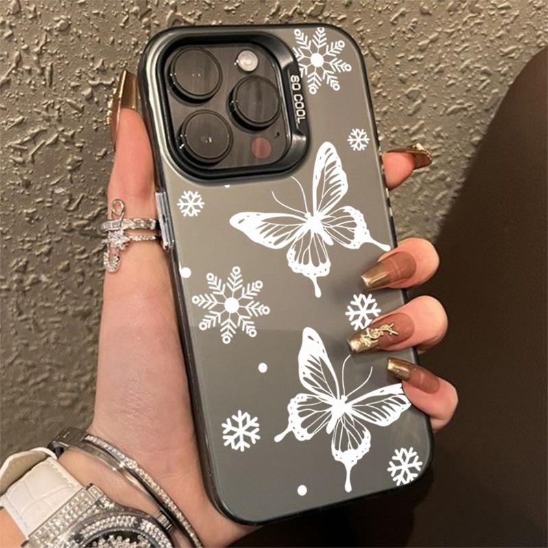 Butterfly Pattern Case For Iphone 16 15 14 13 12 11 Pro Max Cover For Iphone 16 Pro Max Funda Coque Bumber Shell 15 14 Case