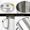 Thickened 304 Stainless Steel Drinking Cup with Lid for Kindergarten Students - Multiple Sizes Available