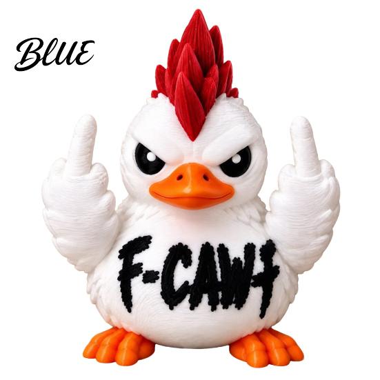 Cool Figurines for Home Decor 3D Printed Grumpy Duck/Crow Figurine Funny Angry Duck/Raven Statue Cute Duck Gaming Room Desk Decor Creative
