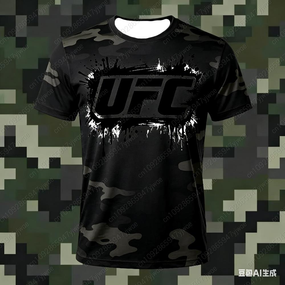 2026 New Hot Selling UFC Boxing Match Pursuer T-shirt For Summer Oversized Breathable Short Sleeved Shirt Top