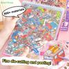 Large Miniature Scene Collection Coil Landscaping Sticker DIY Toy Game Books 3D Sticker Cabin Scene