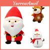 Entzückend weiches Weihnachts-Plüschtier Weihnachtsmann Elch Schneemann Stoffpuppe für Kinder und Erwachsene