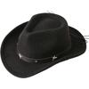 JYL TS DIY Suede Cowboy Hat Outdoor Casual Cap Suede Fabric