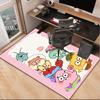 Sponge Expressions Pattern Office Rug Chair Mat, Game Carpet, Suitable for Front Door, Bedroom, Living Room, Desk, Holiday Gift