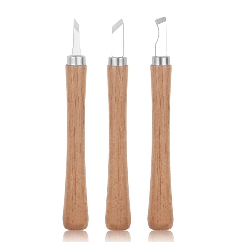 Hand-Carved Woodworking Whittling & Gouge Knife Set