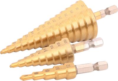 Conical Drill Bits for Screwdriver 4-32mm 3 Pcs KD11247