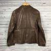 Ships Sheepskin Leather Jacket 2-Button Brown Women's S(USED)