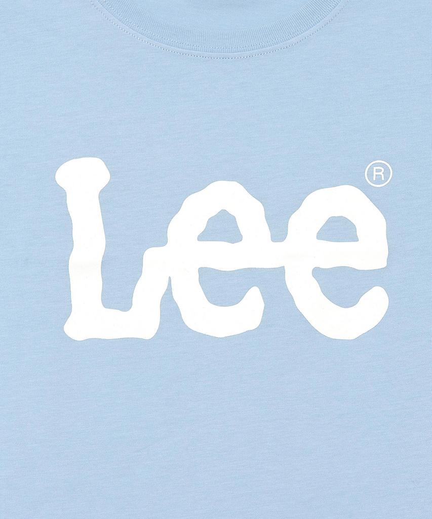 LEE Women Big Twitch Logo Crop T-Shirt Light Blue