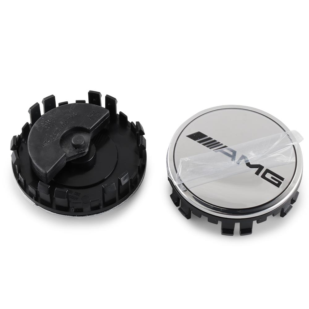 4pcs 75mm For Mercedes Benz AMG W211 W205 W213 W203 C218 A207 CLA CLS E CLA Car Wheel Center Logo Hub Cap Badge Cover Accessorie