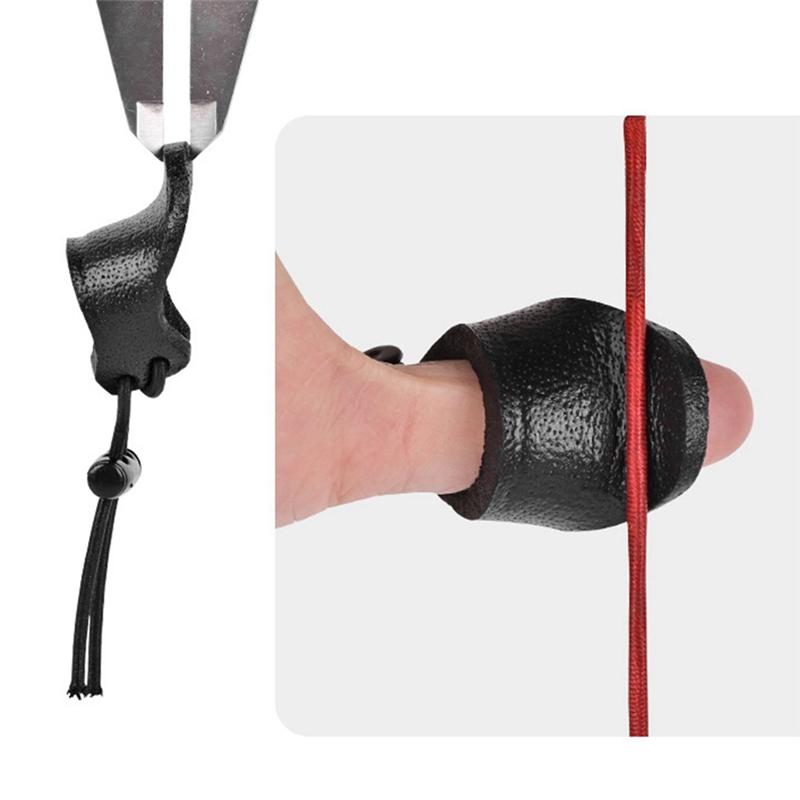 AEE2-2Pcs Finger Protector Thickened Finger Traditional Outdoor Protective Finger Protector