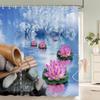 3D Beautiful Flower Printing Bathroom Curtain Polyester Waterproof With Hooks Home Decoration Shower Curtain Bathroom Screen