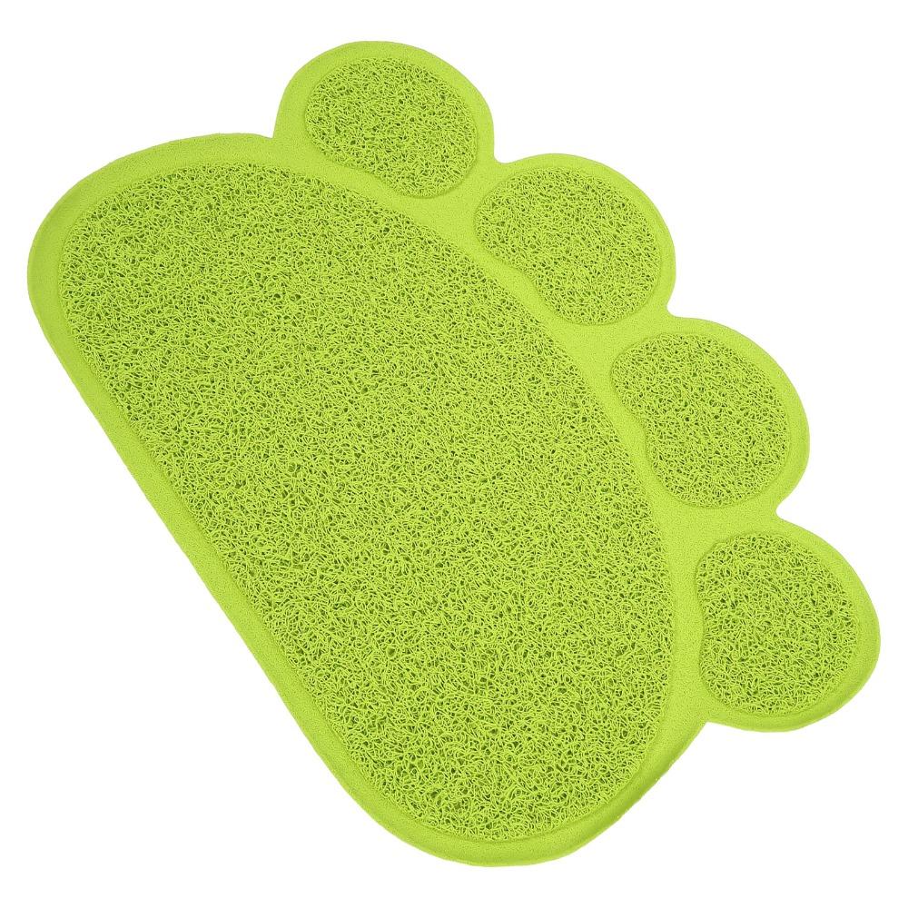 Non-Slip Cat Litter Pad PVC Pet Food Placemat Durable Litter Box Mat  for Cats and Dogs
