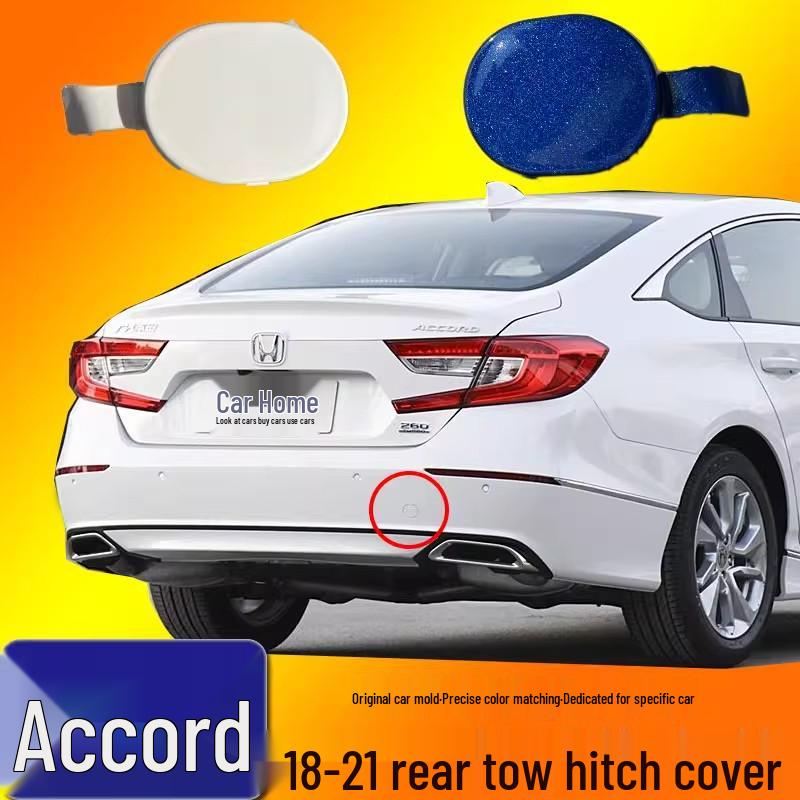 Compatible Rear Tow Hook Cover for 18-21 Honda Accord (10th Gen) Bumper Accessories