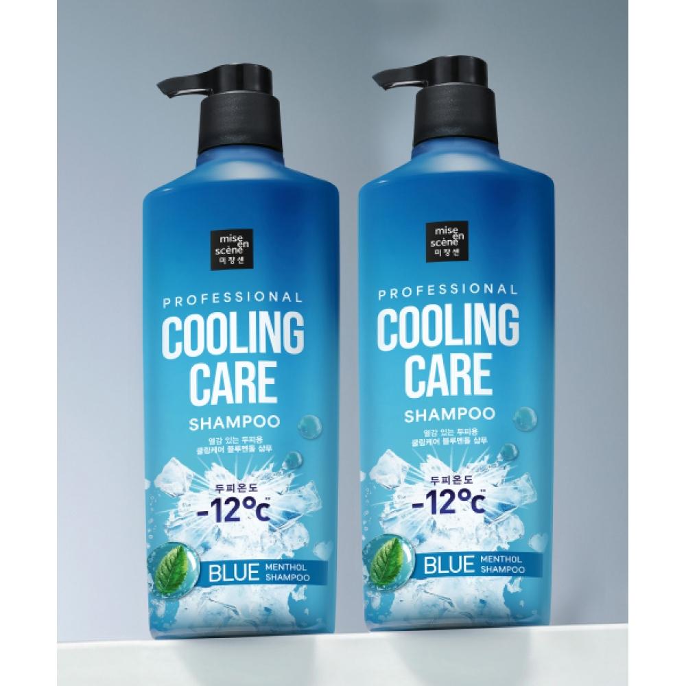 Miseenscene Cooling Care Blue Menthol Shampoo 2pcs 680ml