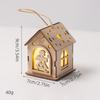 Christmas Luminous Wooden Cabin Ornament - Small House Tree Decoration