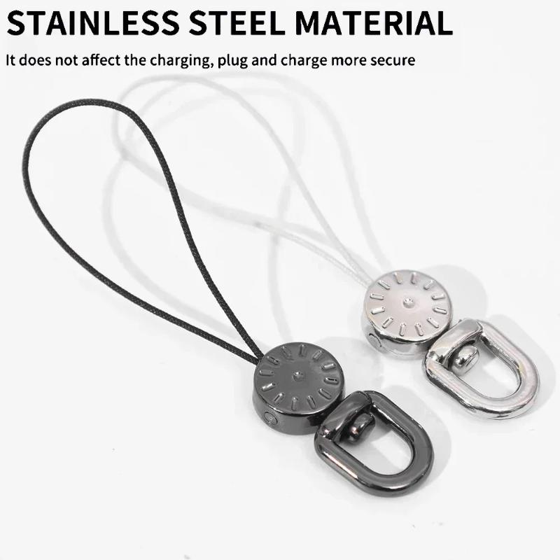 1/2/4pcs 360 ° Rotatable Hand Wrist Lanyard Straps Metal Phone Wrist Strap Security Anti-lost Mobile Phone Lanyard Accessories