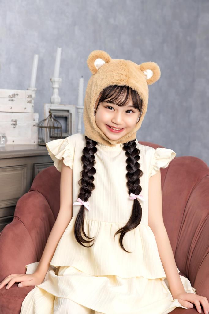 Clearstone Cosplay Halloween Flauschige Beige Kopfbedeckung, Bär, Kinder,