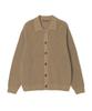 Adhoc Men'S Button-Fold Collar Cardigan (Dk-Beige) (Hc3Gd05)