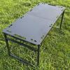 Modular Expandable Outdoor Folding Table: Tactical Hydraulic Rod for BBQ, Tea, and Camping