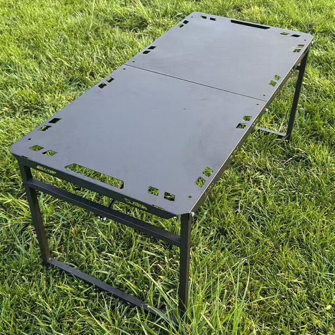 Modular Expandable Outdoor Folding Table: Tactical Hydraulic Rod for BBQ, Tea, and Camping