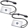 2 Pieces Reflective Mirror 2 X 3 Inch Send Remotely PFD Mirrors Outdoor Survival Signal