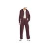 Nike Nsw Phnx Flc Crop Fz Hdy Hooded Zip Sports Long Sleeve Jacket Women Jacket Burgundy HV2427-652