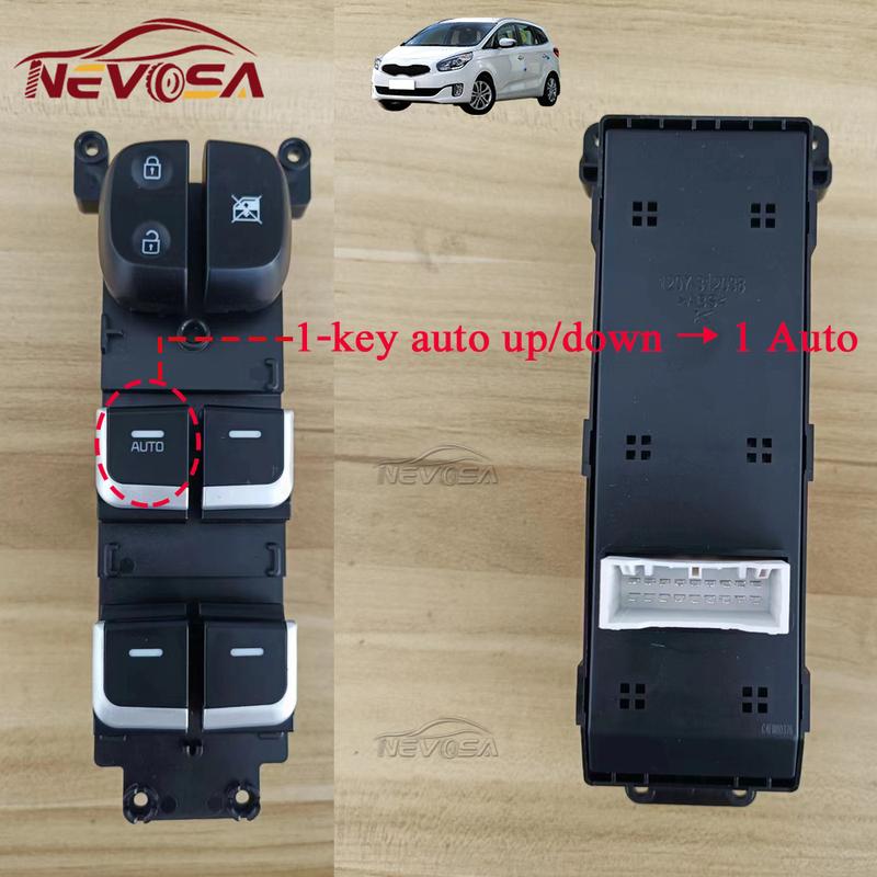 Front Left Driver Auto For Kia Carens 2013 2014 2015 2016 Master Electric Window Switch Control Button 93570A4010 93570A4310