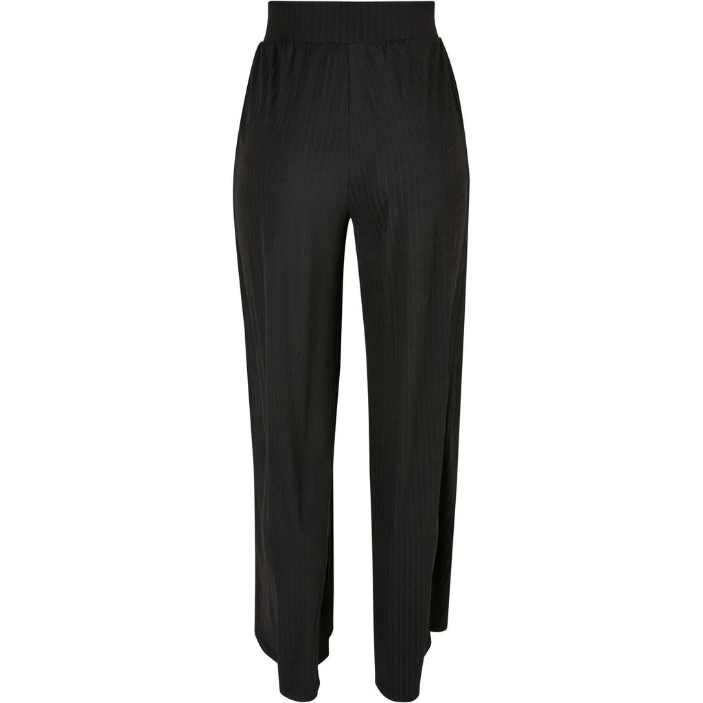 Urban Classics Womens/Ladies Jersey Ribbed Wide Leg Trousers
