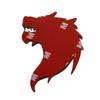 Car 3d Three-dimensional Modified Metal Wolf Head Car Logo Beast Logo Body Logo Car Rear Sticker Decorative Sticker Mid-net Logo