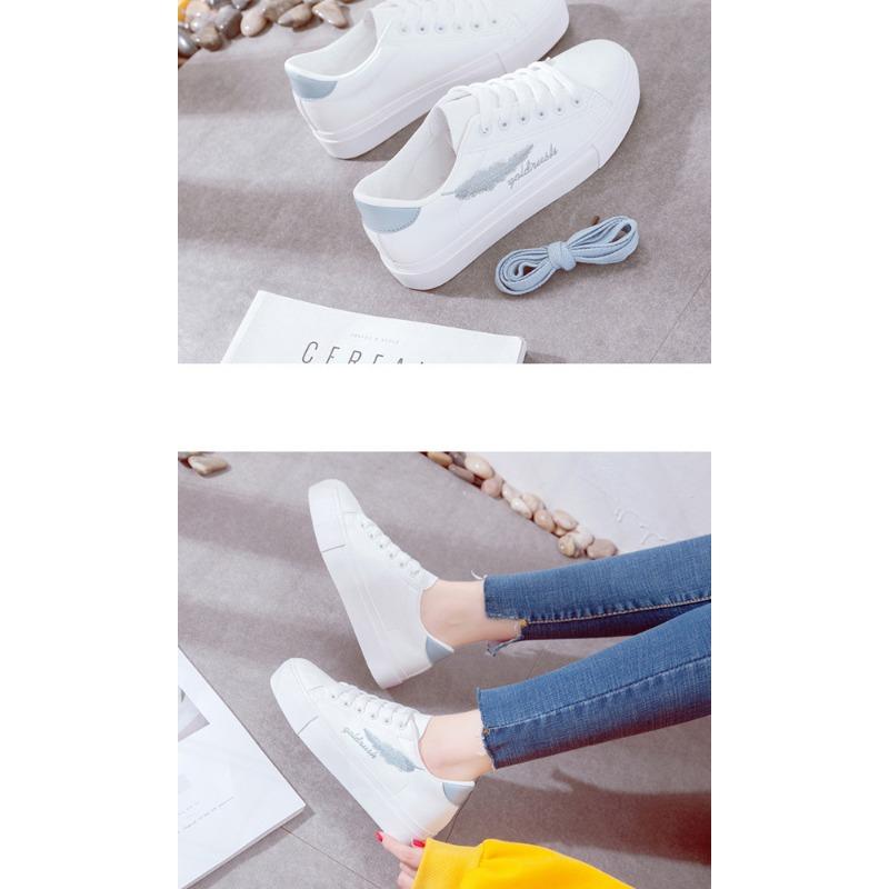 Spring and Autumn New White Shoes Female Casual Student Flat Shoes Versatile Canvas Shoes White Shoes