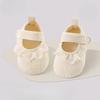 White Lace Ruffles Summer Infant First Walkers 0-1 Year Baby First Walkers Girls Cute Kawaii Beige Lace Toddler Soft-soled Shoes