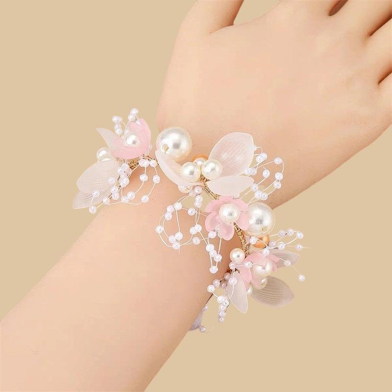 

1Pc Children s Floral Pearl Hair Accessory,party Dress,wedding Flower Girl,elegant Dreamy Design,exquisite and Safe Materials