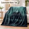 Predator Custom Name Flannel Throw Blanket Soft Warm for Sofa Bed Indoor Home Use