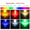 Round 5mm LED Diode Lamp Beads: Borderless Transparent Options in White, Red, Blue, Green, Yellow