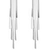 1 Pair Women Earrings Exaggerated Waterdrop Long Tassel Design Leverback Earrings Shiny Versatile Jewelry Accessories
