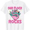 Our Flock Rocks Flamingo Matching Family Vacation Group T-Shirt(1)
