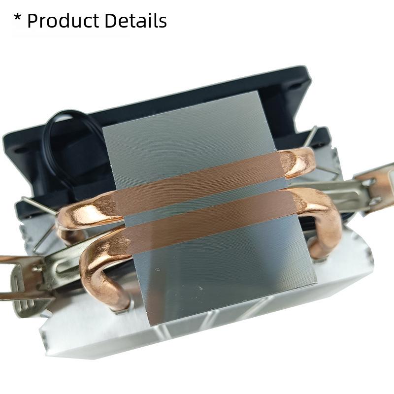 Dual Heat Pipe 1700 Radiator with Copper Tubes and Silent Cooling Fan for Desktop CPU