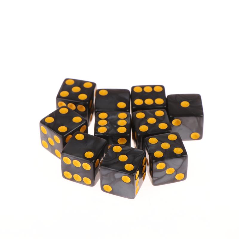 Aventurine Impression Dice 6-Sided Game Dice 16mm Acrylic D6 Dice Set For DND RPG Table Board Ame Or Teaching Math