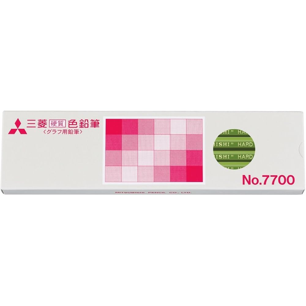 Mitsubishi Pencils Colored Pencils Hard No. 7700 Yellow-Green 1 dozen K7700.5