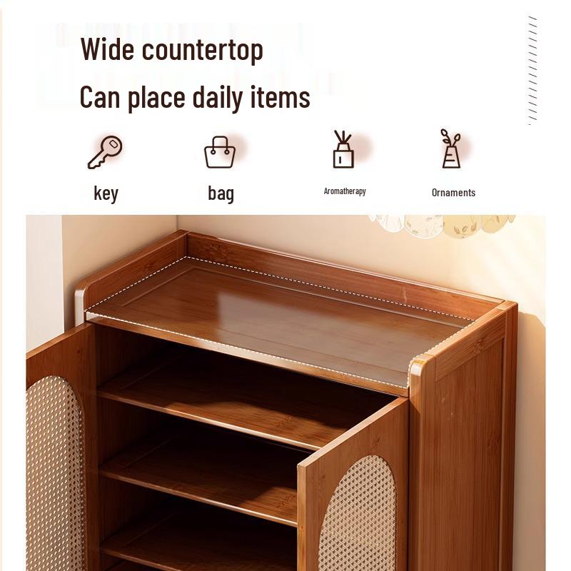 Large Capacity Narrow Vertical Shoe Cabinet for Entryway