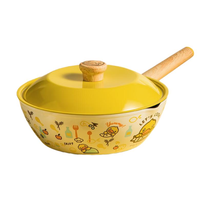 B.Duck Non-Stick Aluminum Wok, 30cm