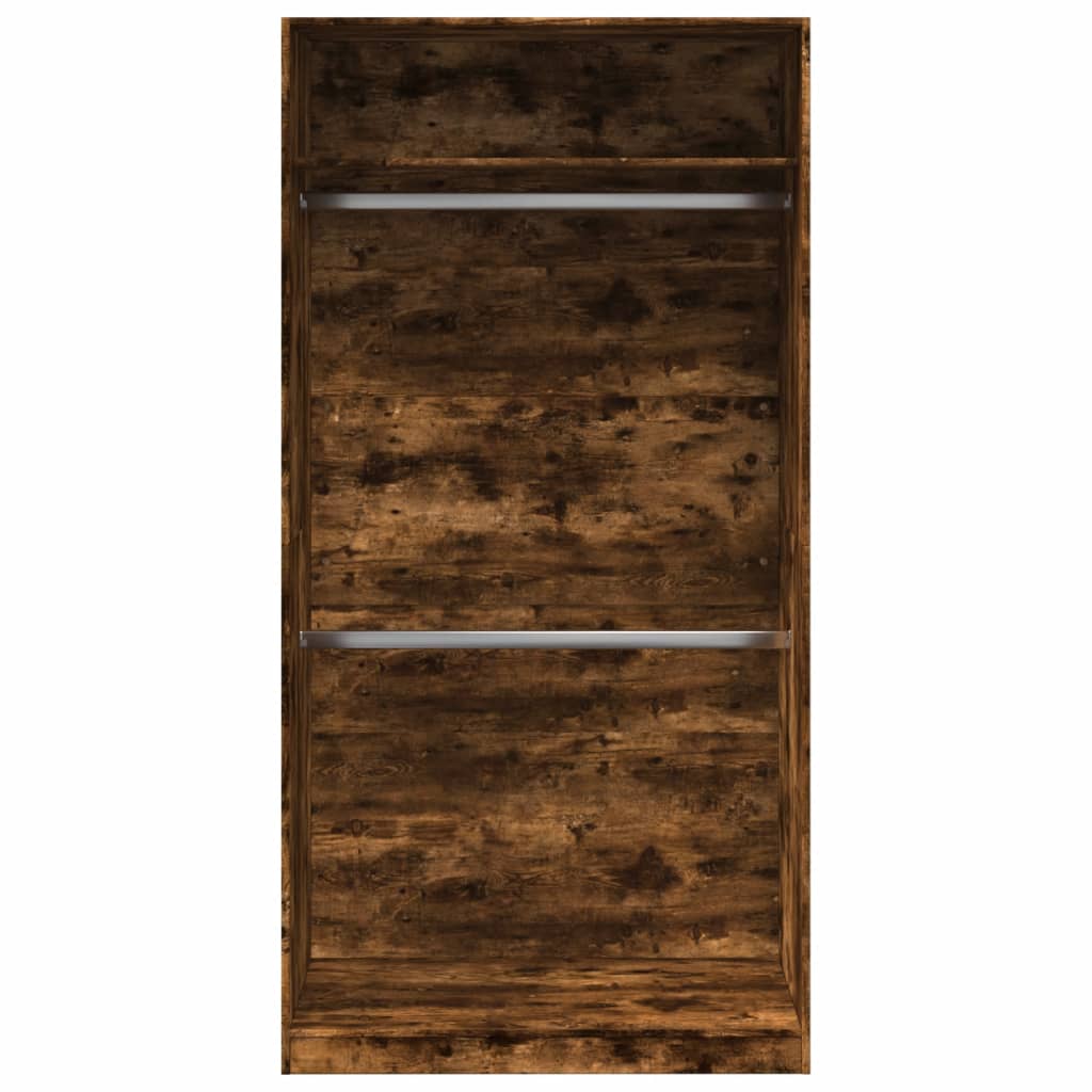 Vidaxl Szafa, Przydymiony Dąb, 100X50X200 Cm, Materiał Drewnopochodny