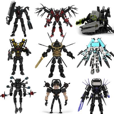 Zestaw Klocków MOC Skibidi Toilet Titan Speakerman Cameraman Tvman Klocki Model DIY Zabawki Dla Dziecka Prezenty na Nowy Rok Urodziny