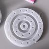 Multi Hole Circular Shape Silicone Candle Holder Molds Easy Demolding For Epoxy Resin Candlestick Plate Home Decoration