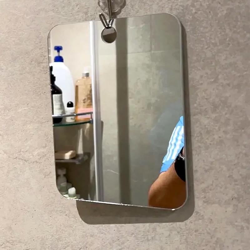 1Pc Acrylic Shatterproof Shaving Portable Bathroom Travel Shower Mirror Women Makeup Wall Hanging