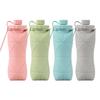 Creative High-Temperature Resistant Silicone Folding Water Cup - Portable, Large Capacity Travel Sports Bottle