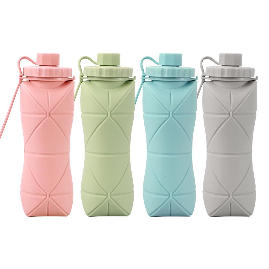 Creative High-Temperature Resistant Silicone Folding Water Cup - Portable, Large Capacity Travel Sports Bottle