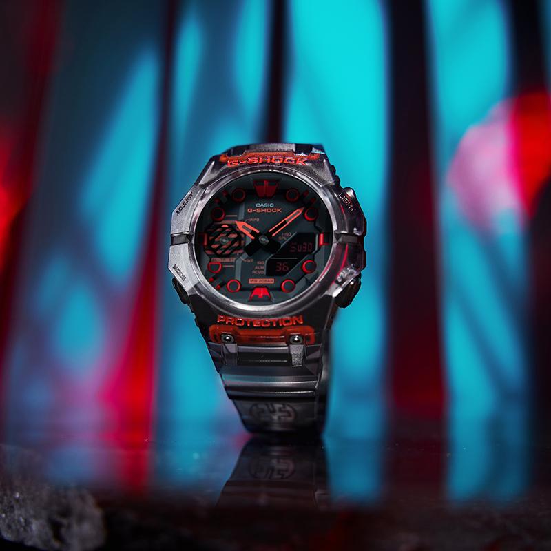 Casio G-SHOCK Series Dimensional Era Sports Waterproof Chronograph Bluetooth Quartz Movement Resin Strap Japanese and Korean Watch Men's GA-B001G-1APR