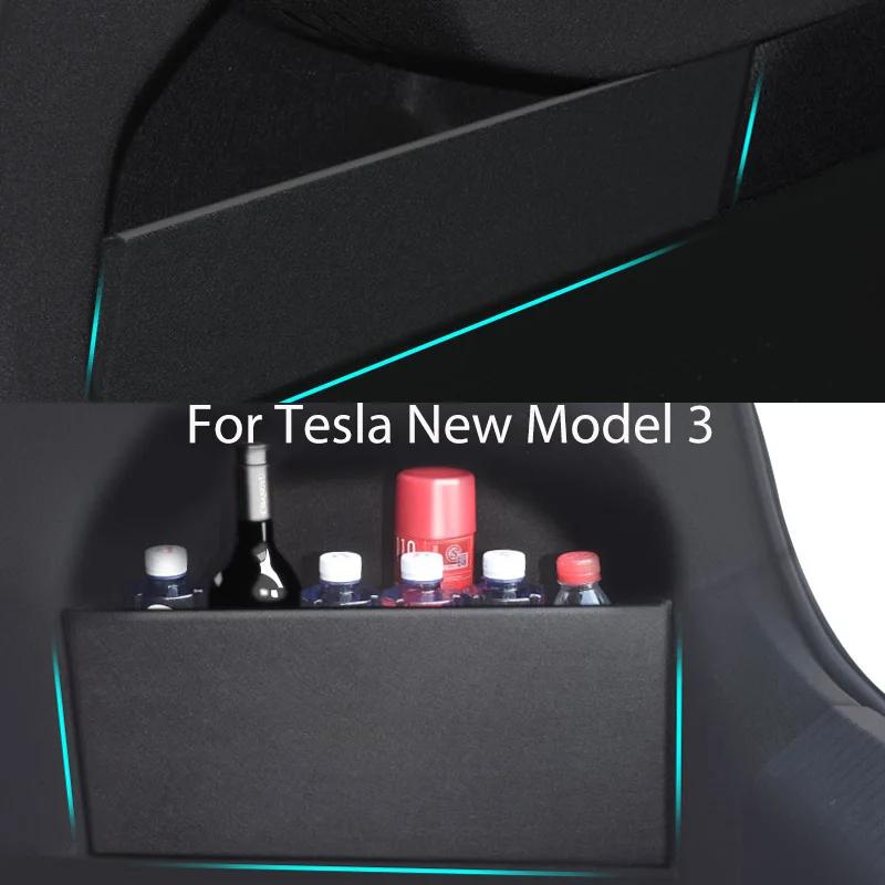 For Tesla Model 3 Highland 2024 Trunk Partitions Both Sides Trunk Storage Organizer Modification Interior Decoration Accessories