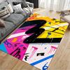Abstract Graffiti Art Carpet suitable as a non-slip mat for the living room or bedroom sofa